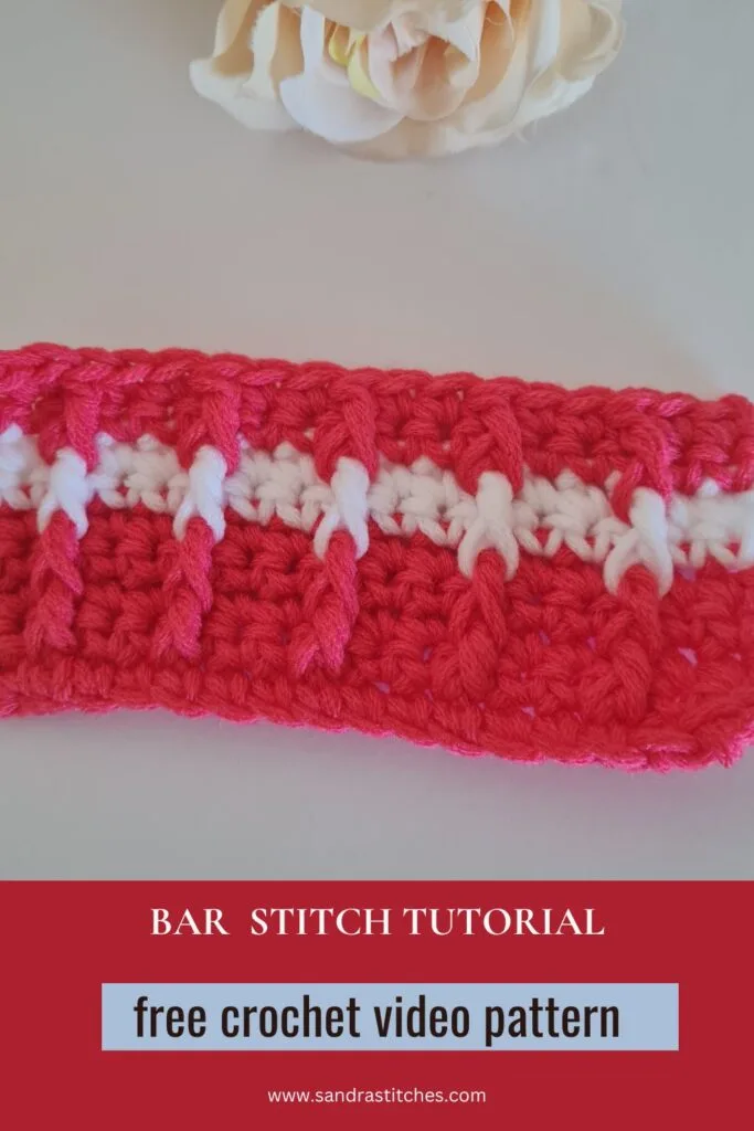 crochet bar stitch tutorial