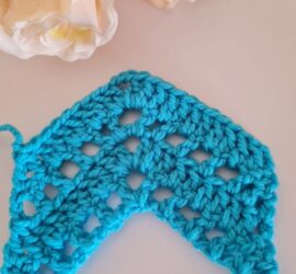 lacy chevron crochet stitch 2