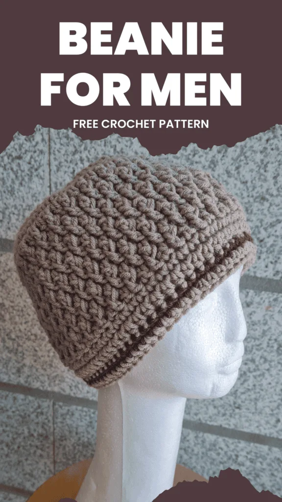 textured ridgeline beanie free crochet pattern (4)