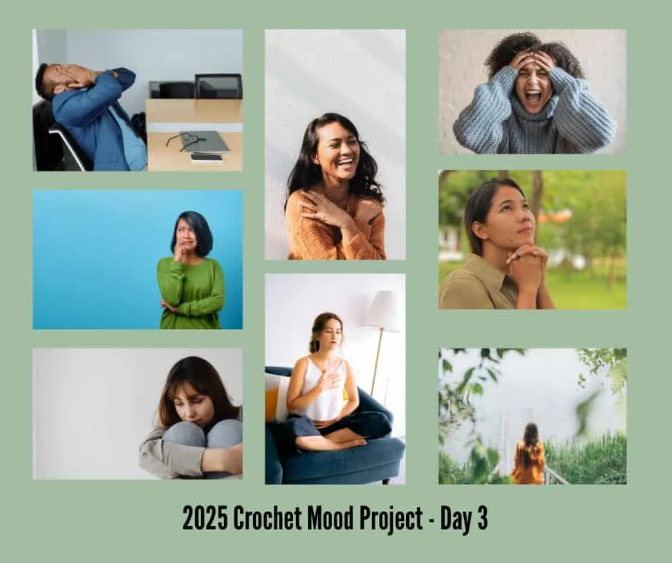 2025 crochet mood project - day 3