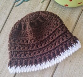 choco crochet beanie pattern