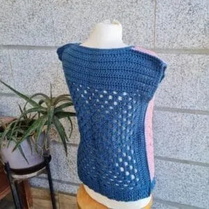granny square crochet vest- monday 7
