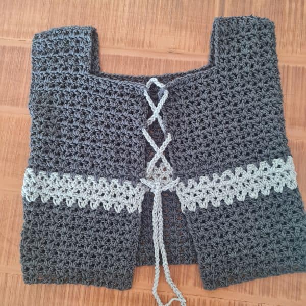Vstitch crochet sleeveless cardigan free pattern