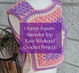 granny crochet summer top free pattern 3