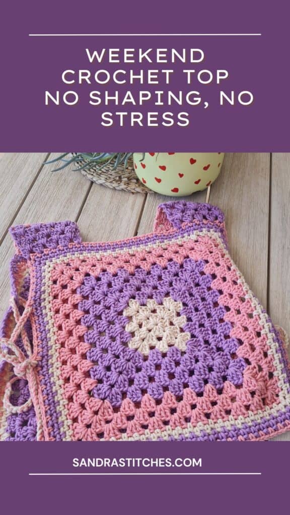 granny crochet summer top free pattern 7