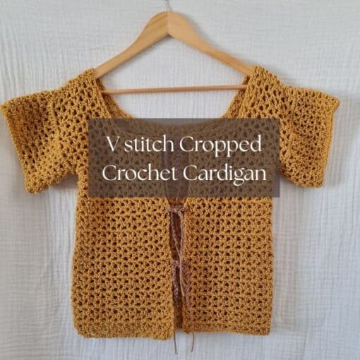 v stitch crochet cardigan pattern 3