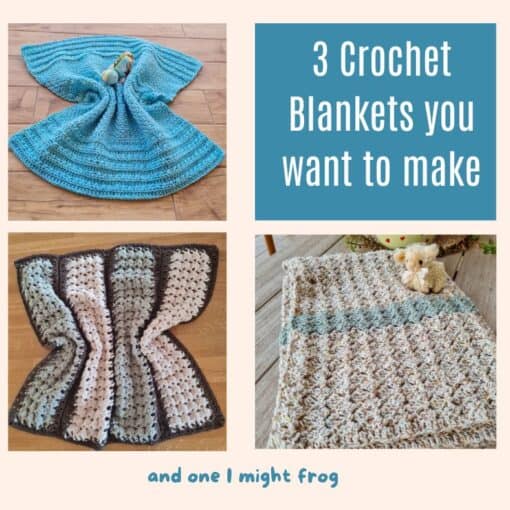 3 blankets crochet patterns