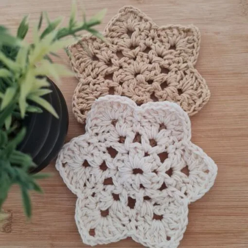 coaster free pattern CAL2 blossom