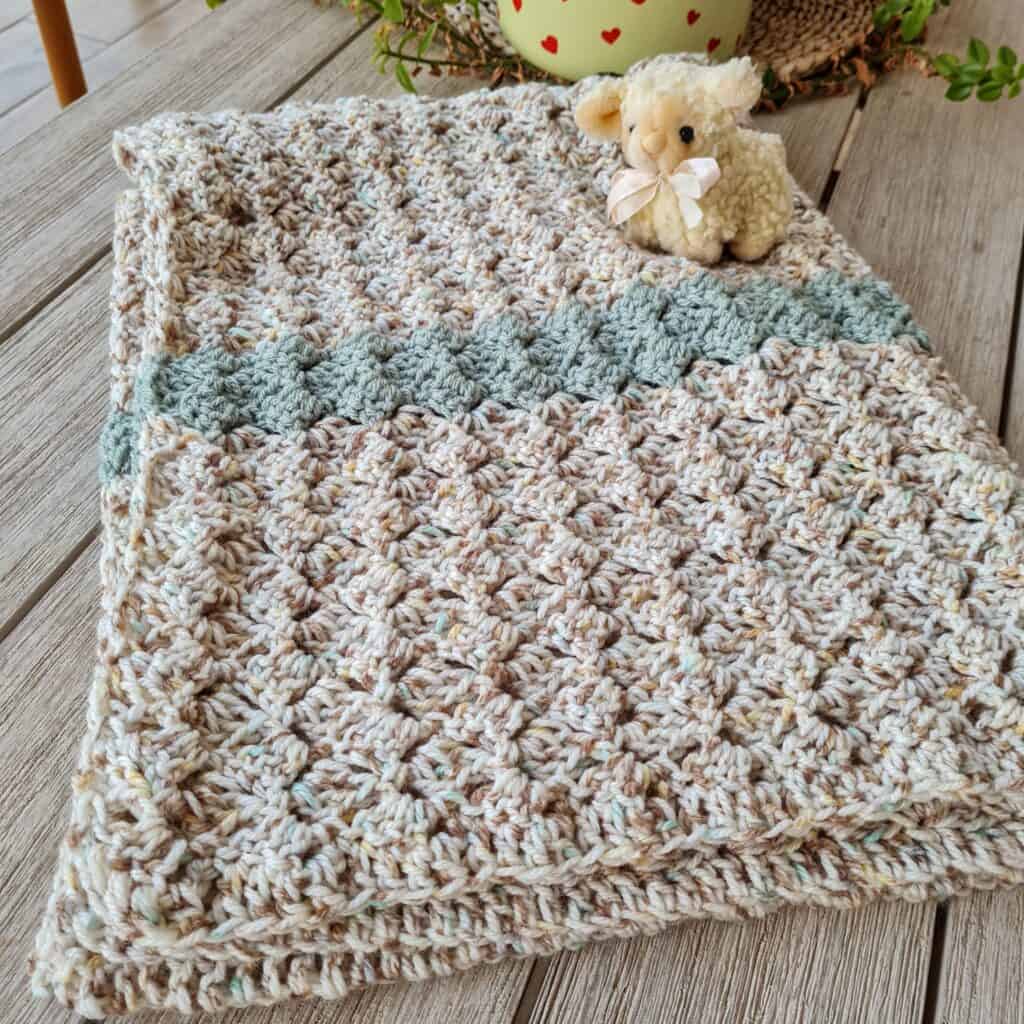 harvest baby crochet blanket