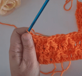 leaf hopper crochet stitch tutorial