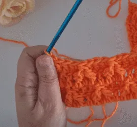 leaf hopper crochet stitch tutorial