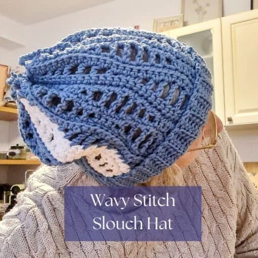 pattern using wavy stitch