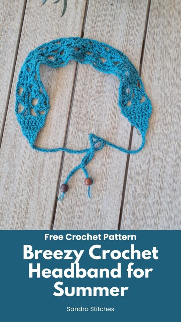 Breezy Crochet Headband for Summer free pattern 3