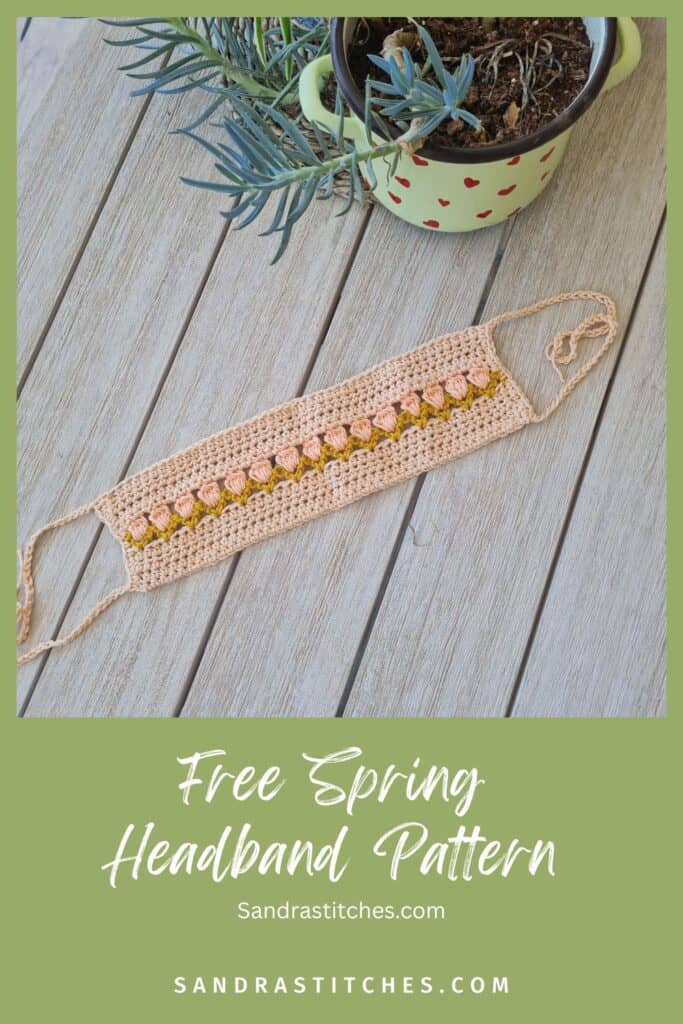 spring crochet headband free pattern 2