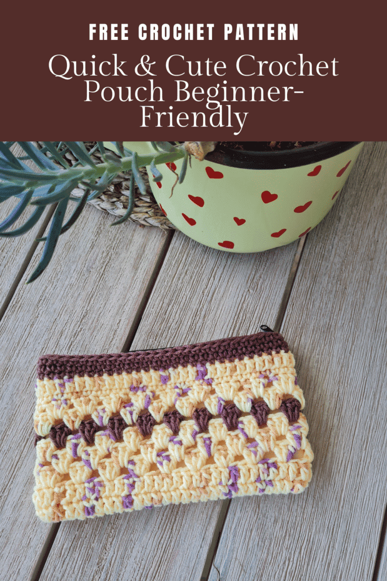 Pouch Stitch Pattern Easy Crochet Pouch Pattern for a Sweet Summer Project - Sandra Stitches