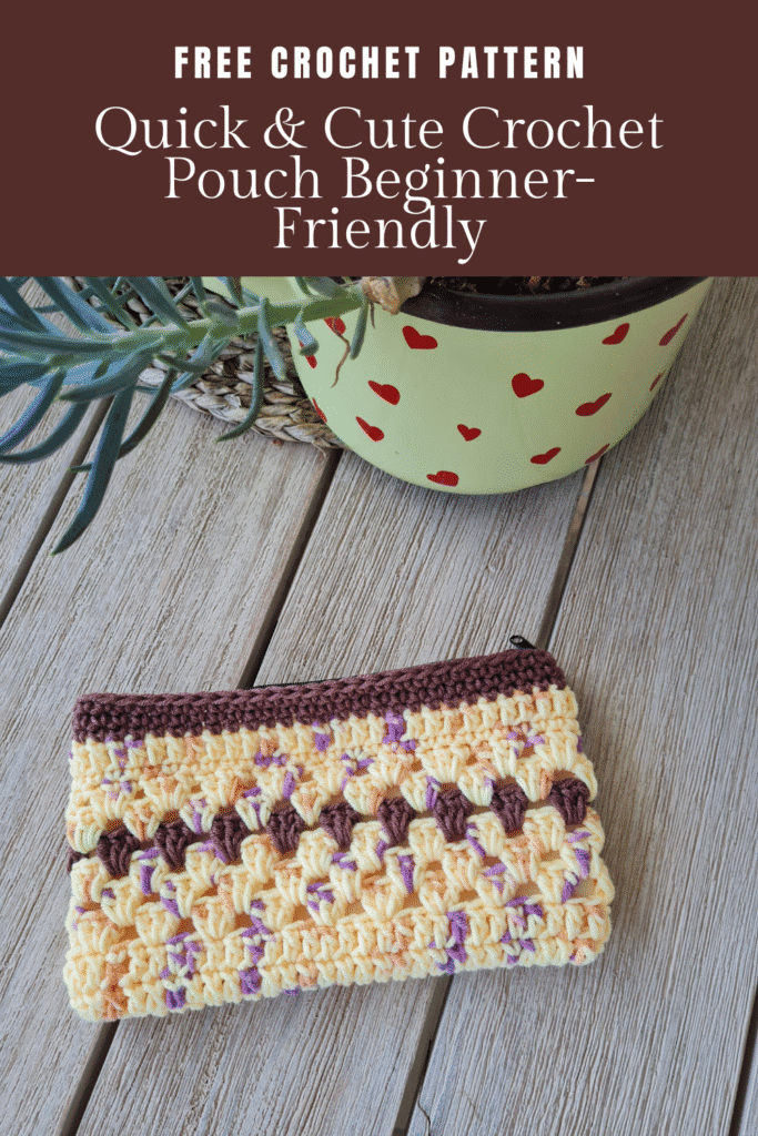 Easy Summer Crochet Pouch – Quick Project 3