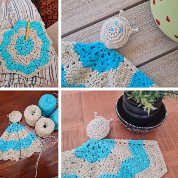 Ocean Dreams Baby Lovey crochet pattern 4