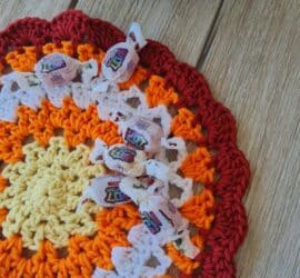easy Halloween crochet mandala pattern 7