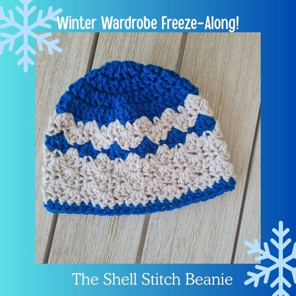 shell stitch beanie free pattern