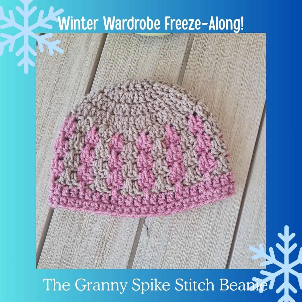 spike dc crochet beanie
