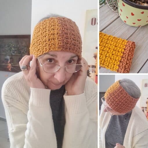 crochet textured headband pattern