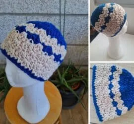 shell stitch beanie free pattern