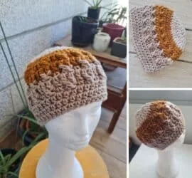 slat stitch crochet free beanie pattern