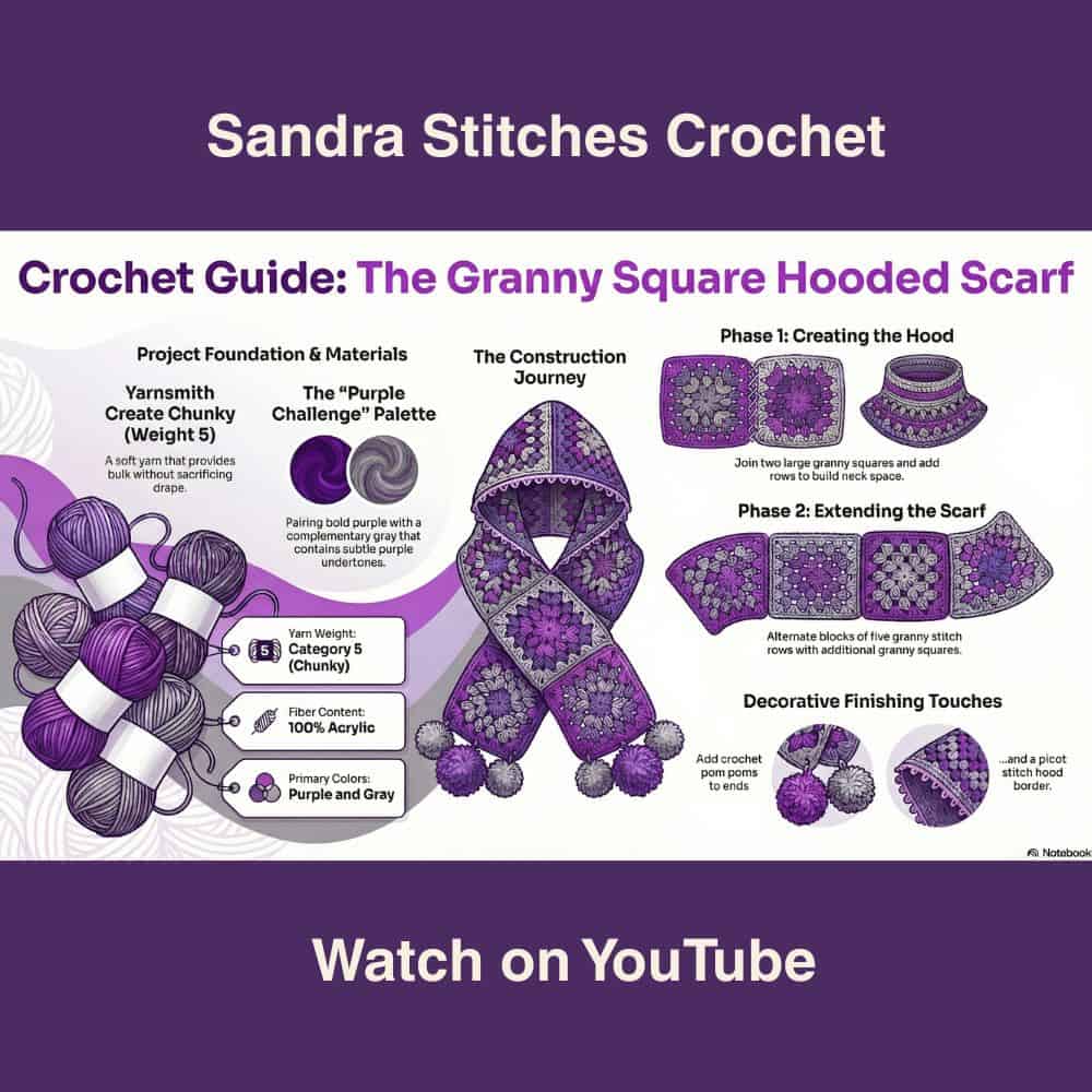 purple crochet challenge