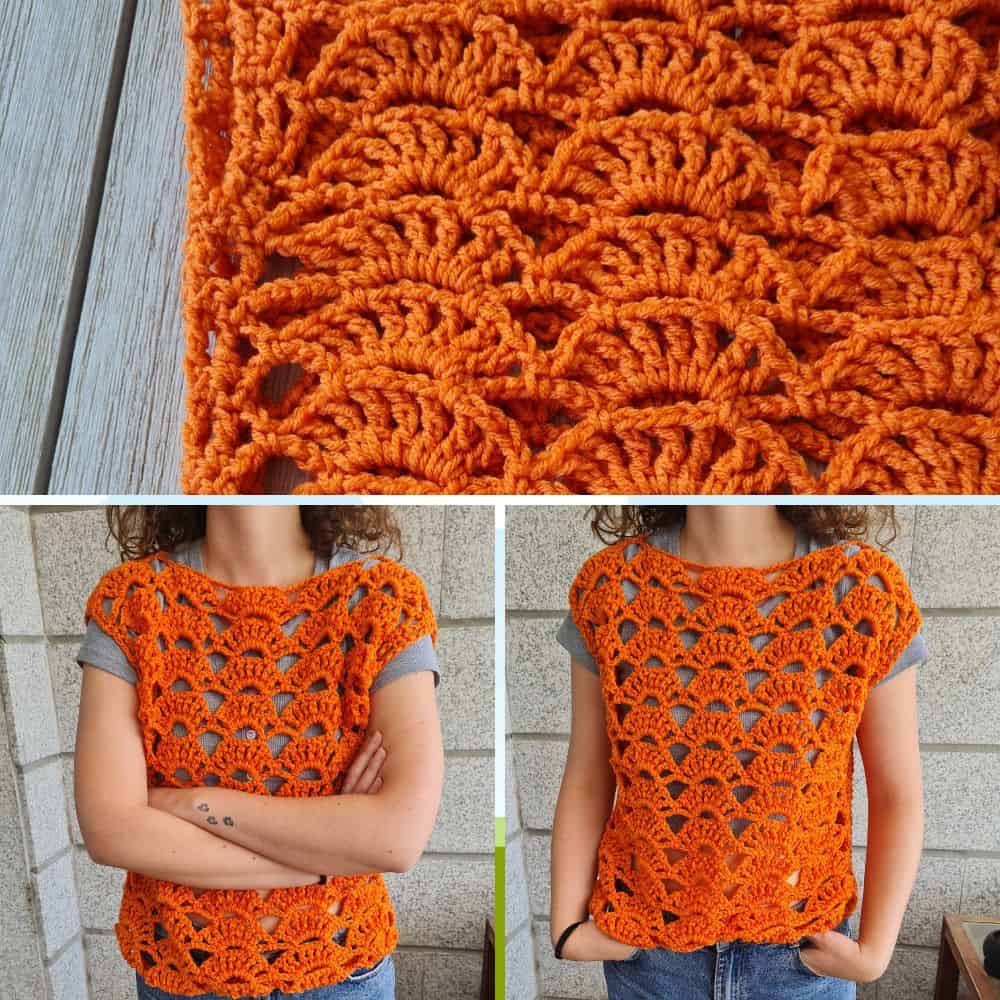 valencia crochet top free pattern