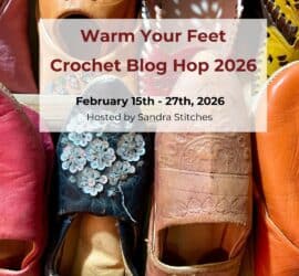 warm your feet crochet slippers blog hop (2)