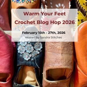warm your feet crochet slippers blog hop (2)